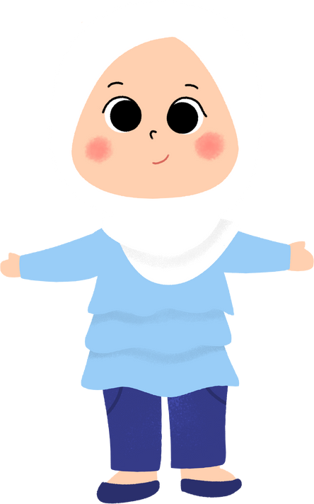 Casual Muslim girl